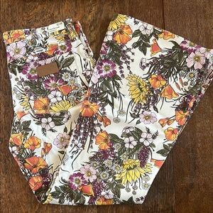 Wrangler Multicolor Floral Mid Rise Flare Pants